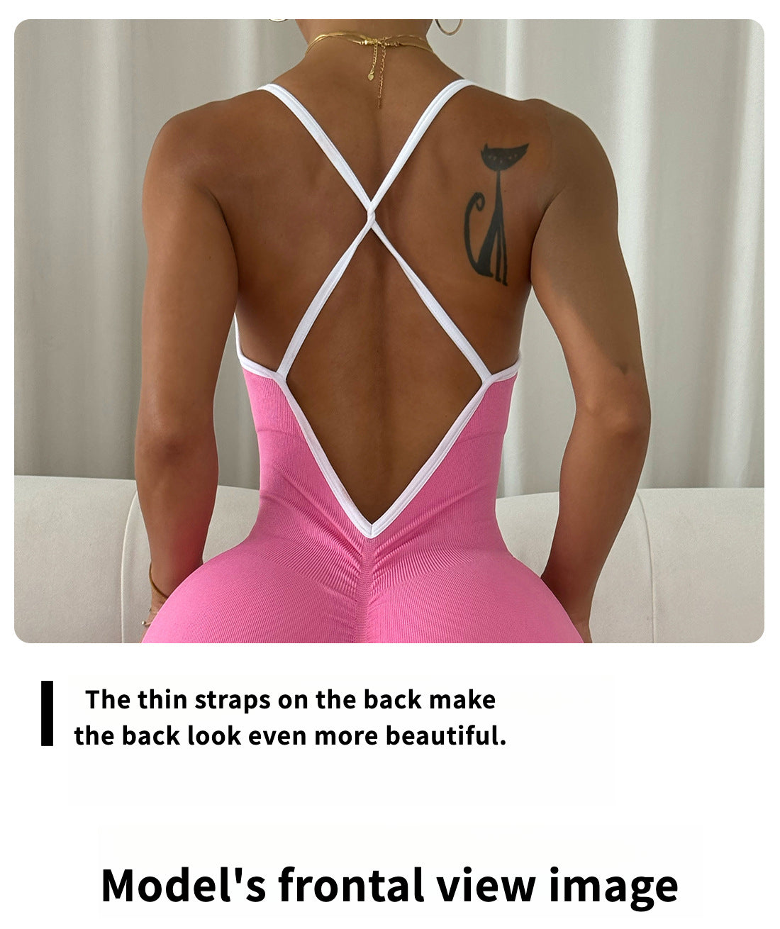 Spaghetti Strap Yoga Jumpsuit One-Piece Romper
