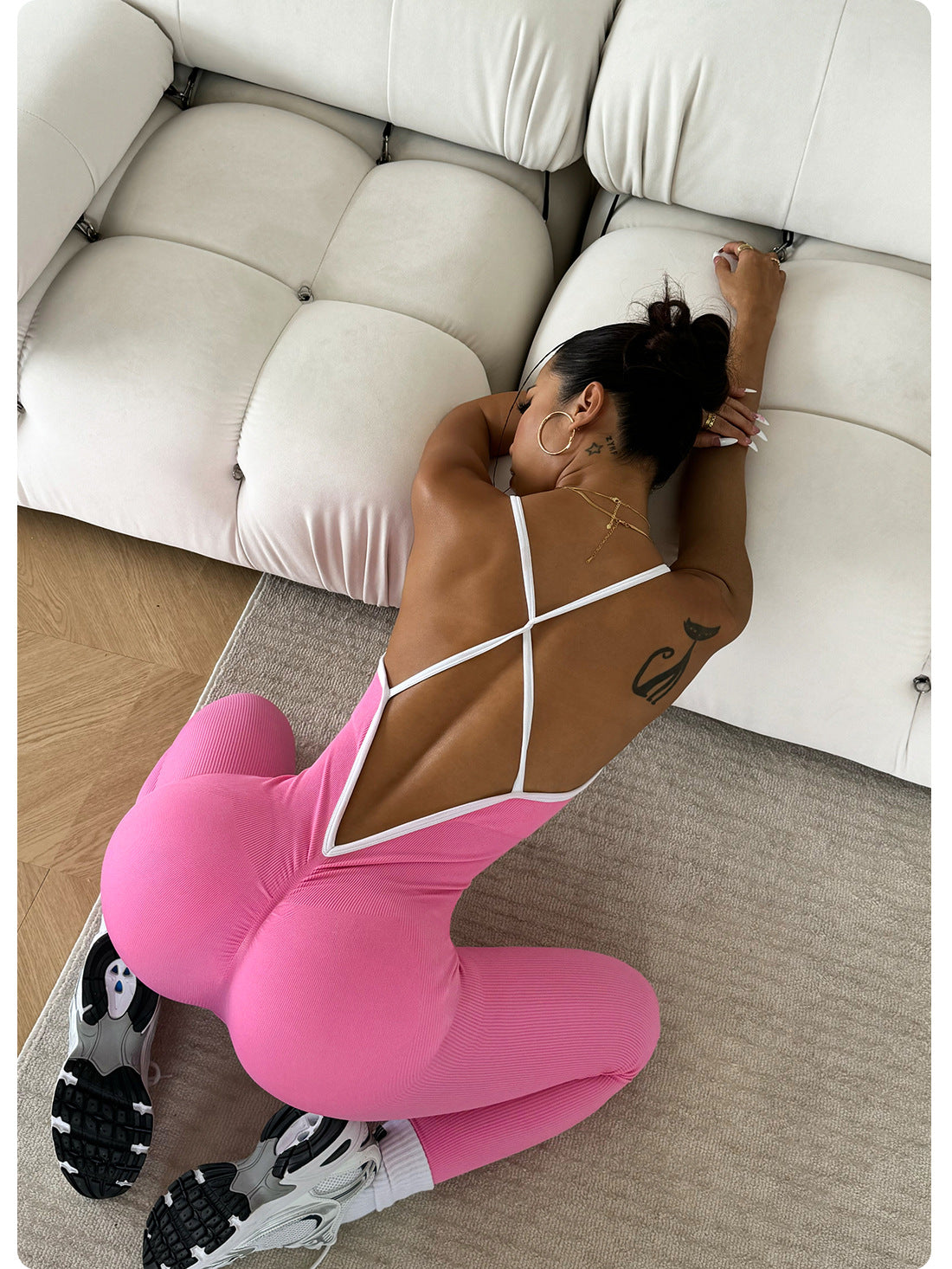 Spaghetti Strap Yoga Jumpsuit One-Piece Romper