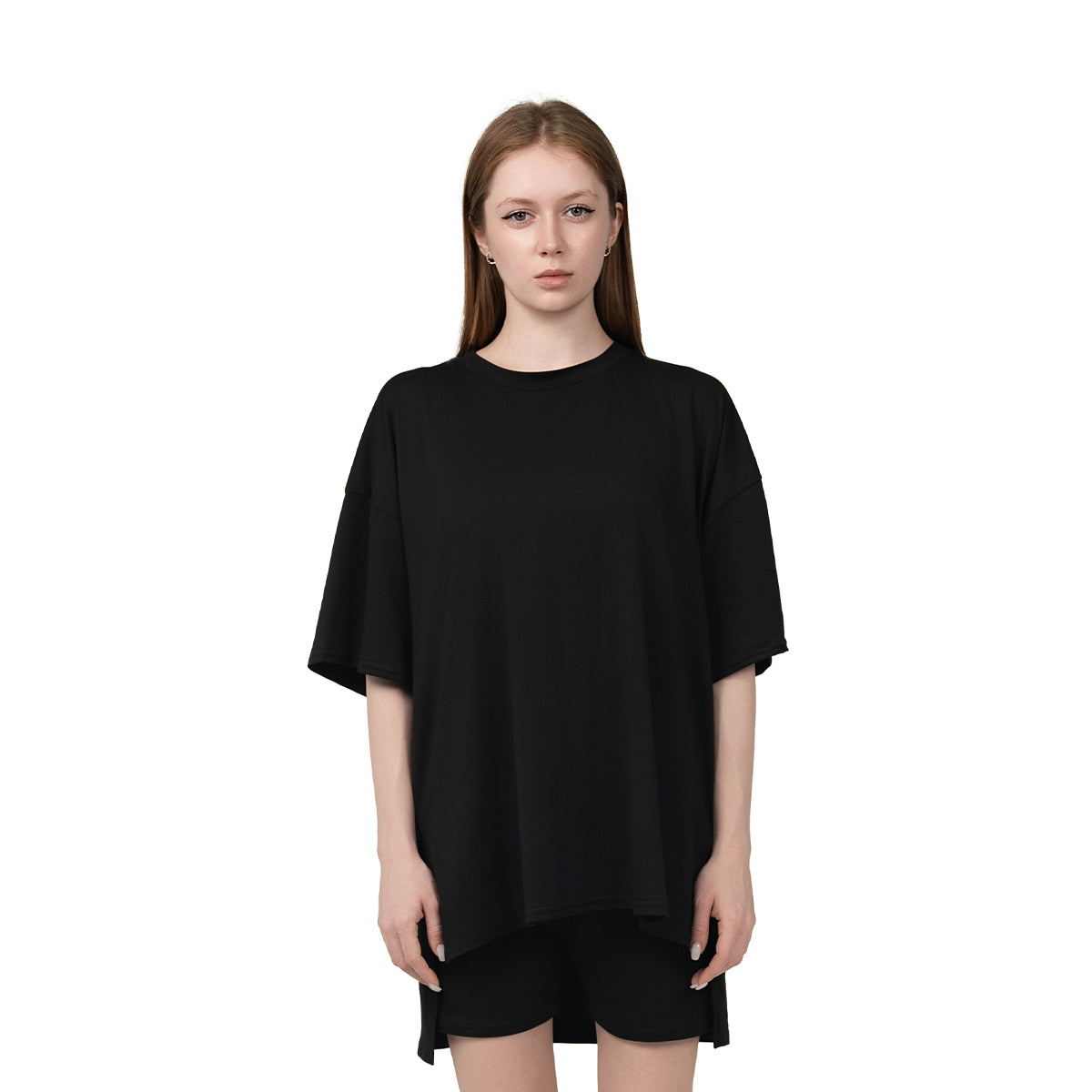 Summer suits 2025 casual loose suits airport travel suits slit hem oversized clothing