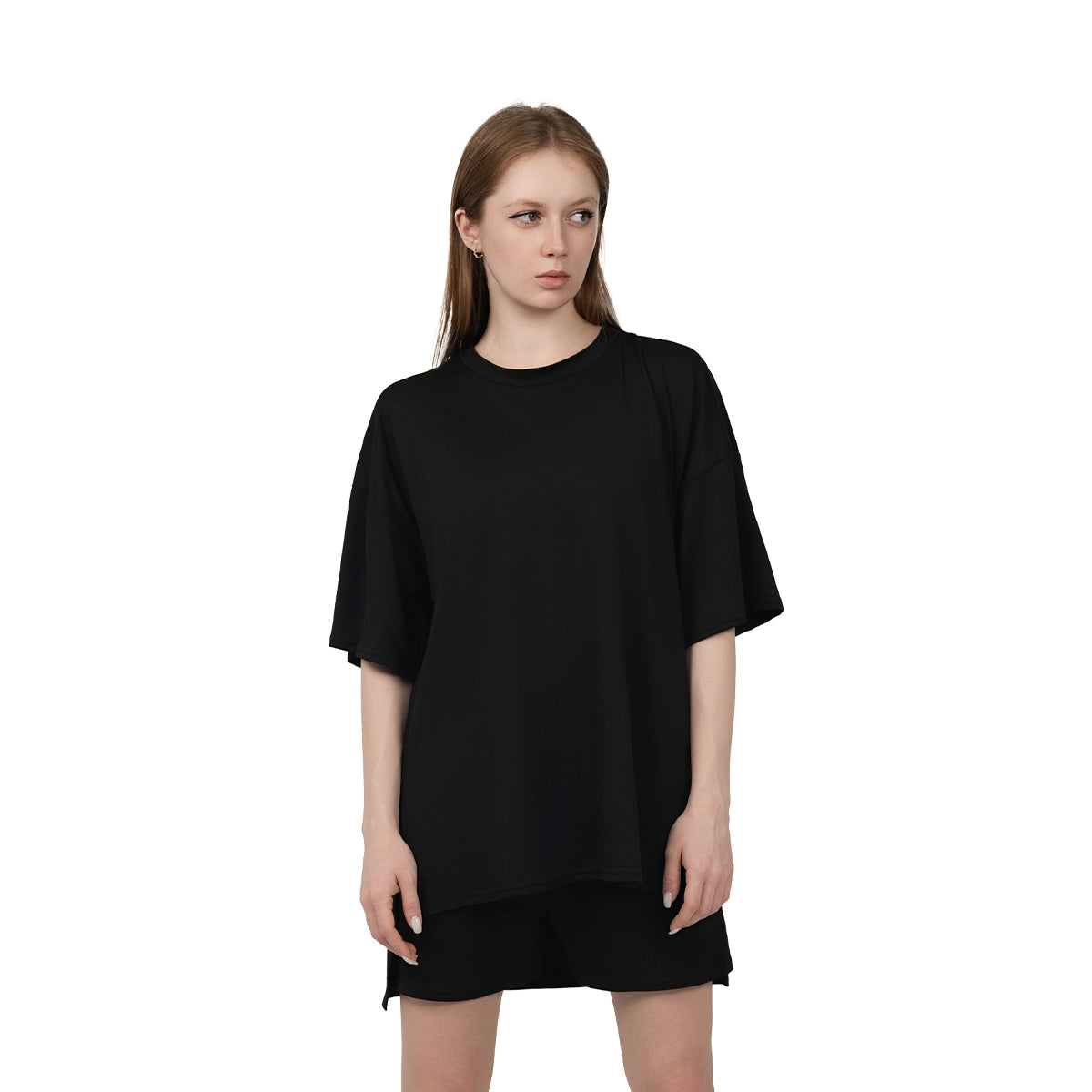 Summer suits 2025 casual loose suits airport travel suits slit hem oversized clothing
