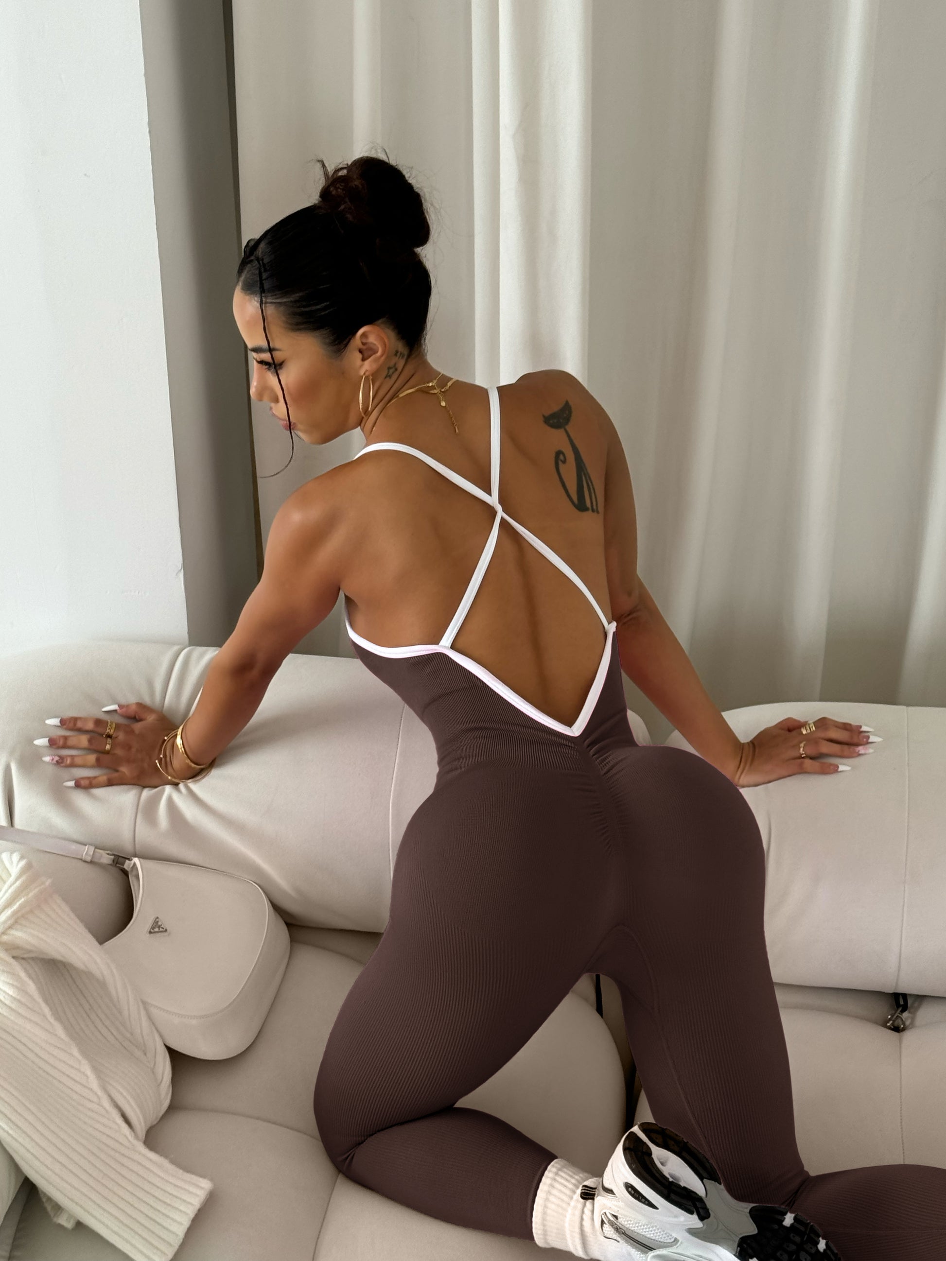 Spaghetti Strap Yoga Jumpsuit One-Piece Romper